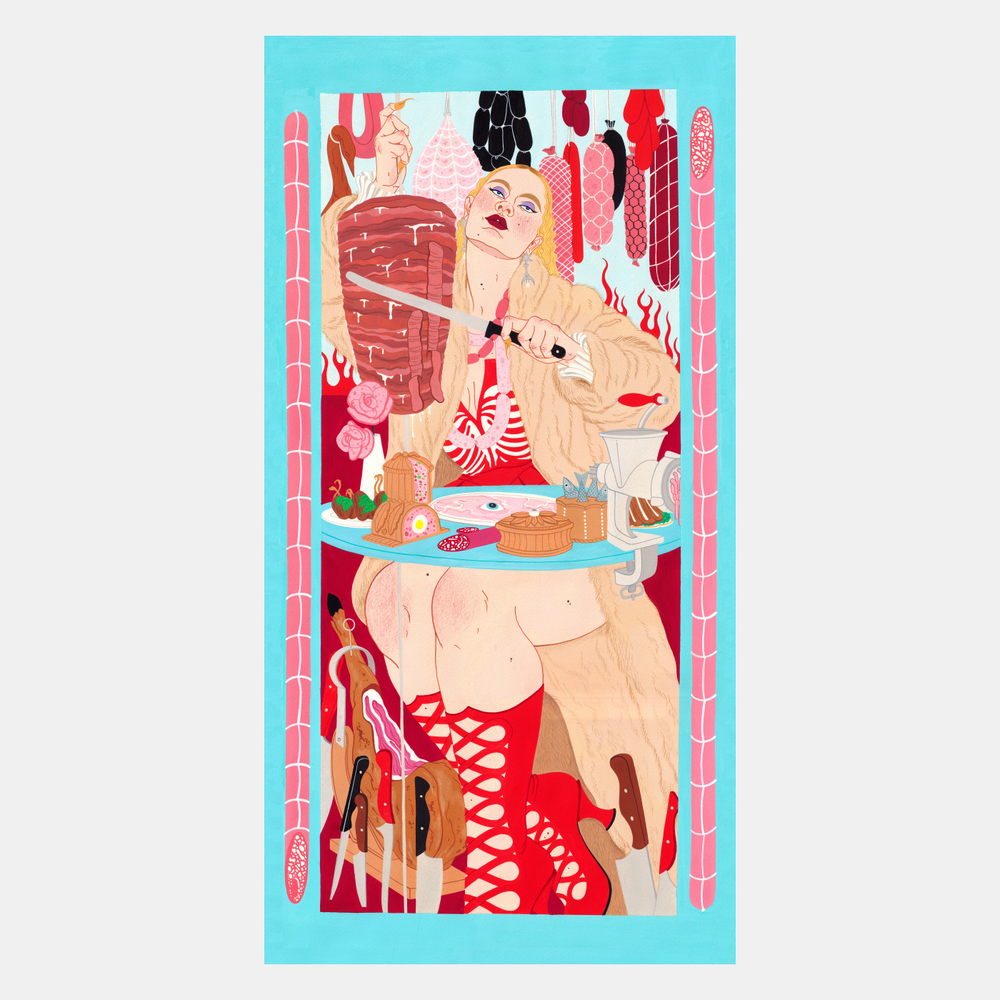 
                
                    Load image into Gallery viewer, Apocalypse Chow Meat by Laura Callaghan (giclée print)
                
            